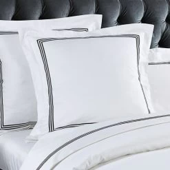 Ritz 1000 TC Embroidered Black Quilt Cover Set -Bedding Specialty Shop 1000TC QCS B 6