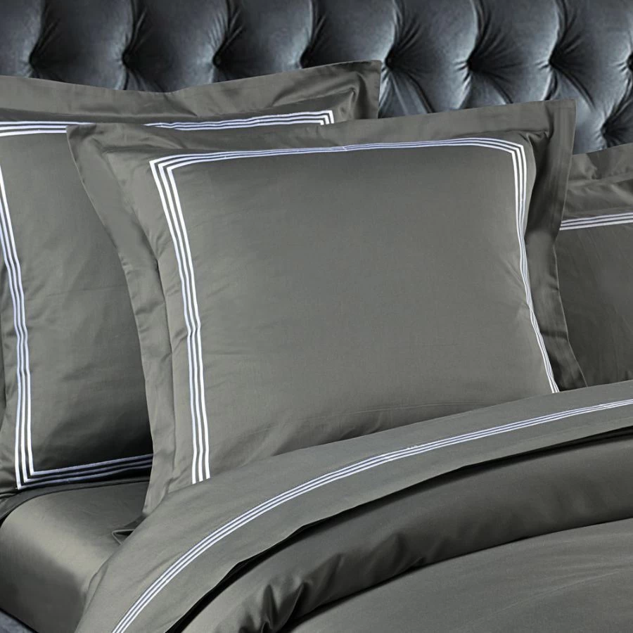 Ritz 1000TC Embroidered Charcoal Quilt Cover Set 3 Ritz 1000TC Embroidered Charcoal Quilt Cover Set - Image 3