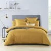 Soho 1000TC Quilt Cover Set Mustard