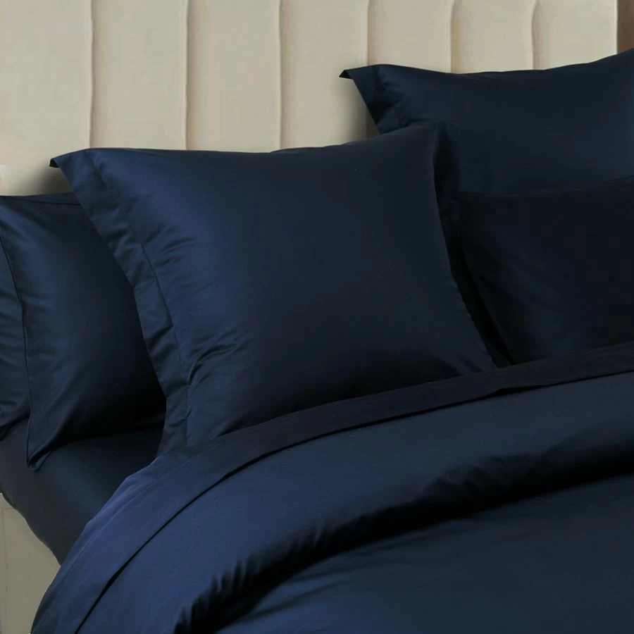 Soho 1000TC Quilt Cover Set Navy 2 Soho 1000TC Quilt Cover Set Navy - Image 2