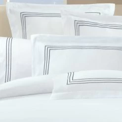 Ritz 1000 TC Embroidered Silver Quilt Cover Set -Bedding Specialty Shop 1000tc S SKB 3