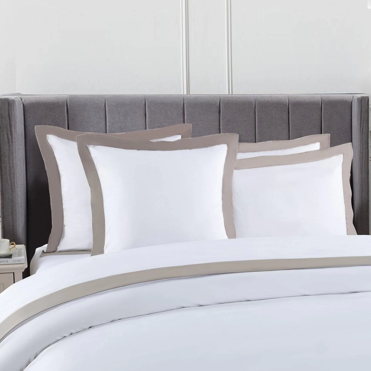 Plaza Mocha 1000TC Quilt Cover Set 3 Plaza Mocha 1000TC Quilt Cover Set - Image 3