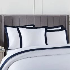 Plaza Navy 1000TC Quilt Cover Set 7 Plaza Navy 1000TC Quilt Cover Set -Bedding Specialty Shop 10819 2