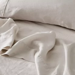 Antwerp Linen Fitted Sheet - Natural