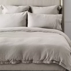 Antwerp Linen Fitted Sheet - Natural -Bedding Specialty Shop 1117255971 e 1