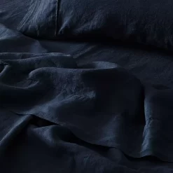 Antwerp Linen Flat Sheet - Ink