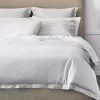 Parish Quilt Cover - Natural & White