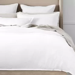 Pique Waffle Quilt Cover - White