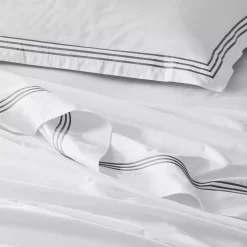 Chateau Flat Sheet - White & Dove