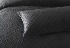 Kolt Quilt Cover Set Charcoal 6 Kolt Quilt Cover Set Charcoal -Bedding Specialty Shop 31698 2