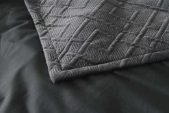 Kolt Quilt Cover Set Charcoal 7 Kolt Quilt Cover Set Charcoal -Bedding Specialty Shop 31698 3