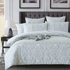 Arden Silver Quilt Cover Set -Bedding Specialty Shop 31913 2