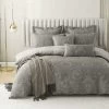 Everly Taupe Quilt Cover Set