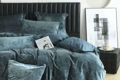 Cody Steel Velvet Quilt Cover Set -Bedding Specialty Shop 32035 3