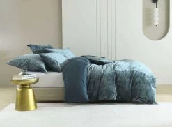 Cody Steel Velvet Quilt Cover Set -Bedding Specialty Shop 32035 7