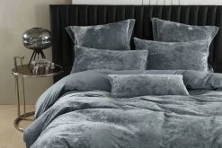 Cody Silver Velvet Quilt Cover Set -Bedding Specialty Shop 32038 4
