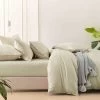 Bamboo Linen Fitted Sheet Natural (Linen)