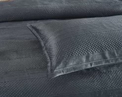 Emma Quilt Cover Set Charcoal -Bedding Specialty Shop 32594 3