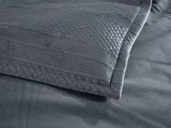 Emma Quilt Cover Set Charcoal -Bedding Specialty Shop 32594 4