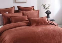 Emma Quilt Cover Set Rust -Bedding Specialty Shop 32597 2