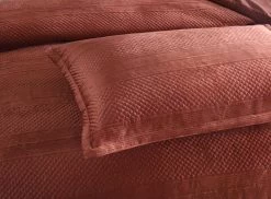 Emma Quilt Cover Set Rust -Bedding Specialty Shop 32597 3