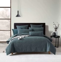 Barlyn Dark Slate Quilt Cover Set -Bedding Specialty Shop 32695 1