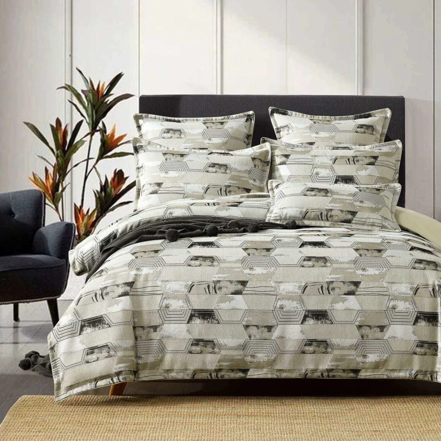 Barclay Natural Quilt Cover Set 1 Barclay Natural Quilt Cover Set