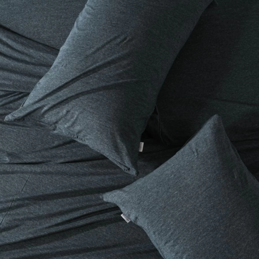 Jersey Fitted Sheet Indigo Navy 2 Jersey Fitted Sheet Indigo Navy - Image 2