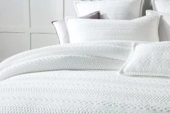 Ivy White Quilt Cover Set -Bedding Specialty Shop IVY WHITE QCS 3